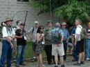 A gathering of HFPackers in the Hamvention fleamarket.
